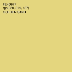 #E4D67F - Golden Sand Color Image